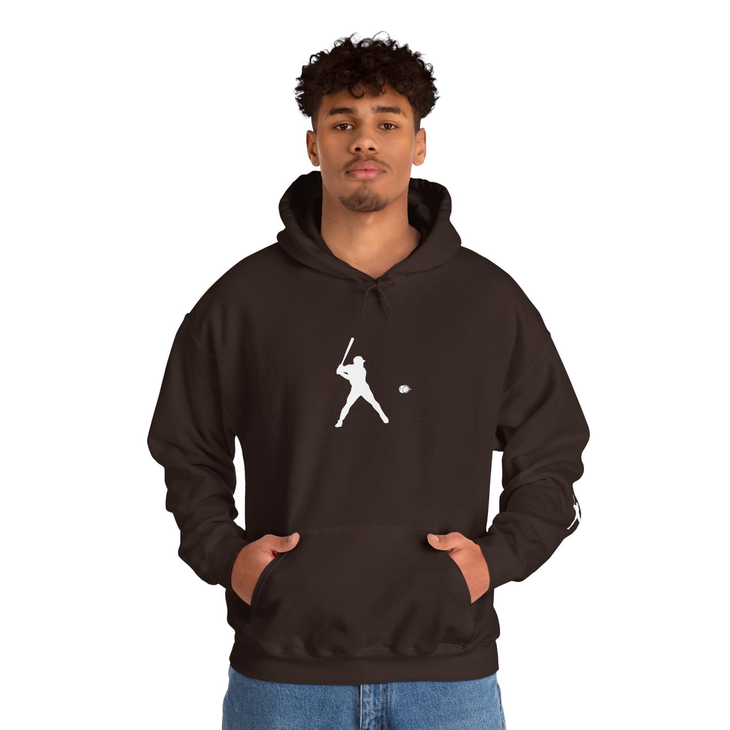 Sporty Unisex Baseball Hooded Sweatshirt, Casual Hoodie for Athletes, Perfect for Gifts, Comfy Streetwear, Ideal for Sports Events, Personal Use - TRV