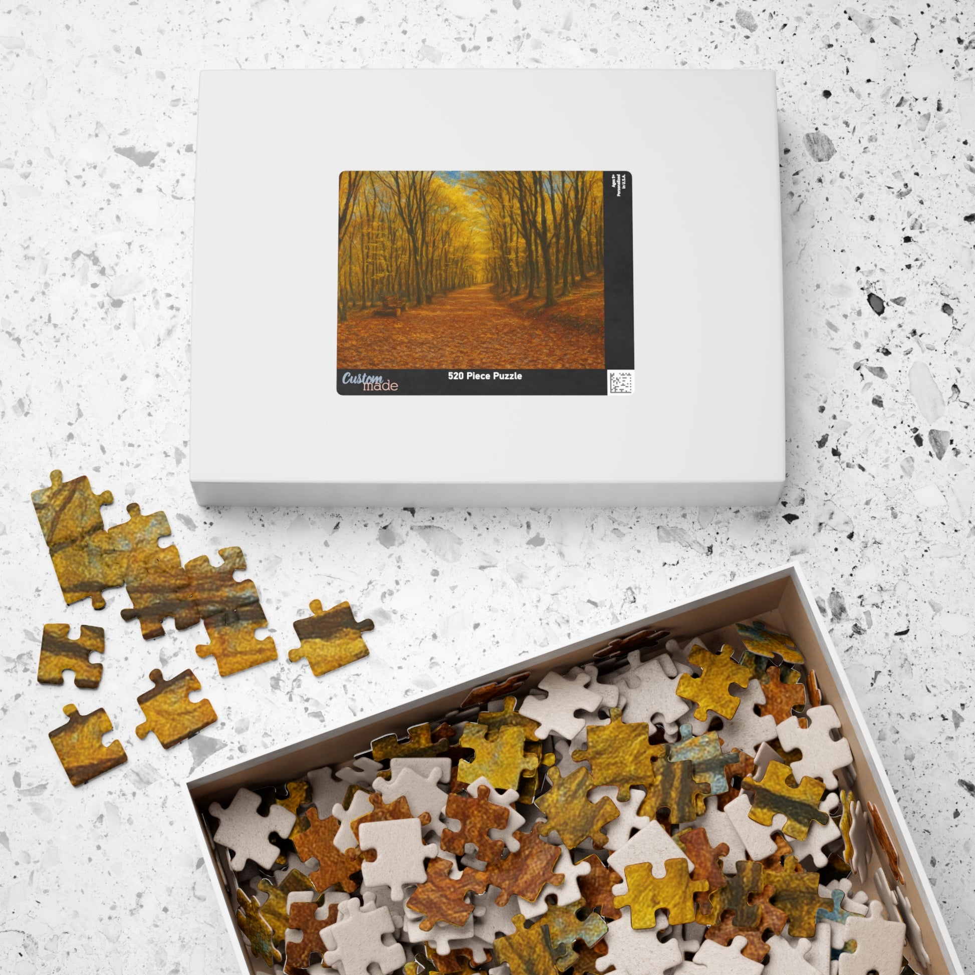 Autumn Forest Path Puzzle 520 Piece | Fall Trees Jigsaw - TRV
