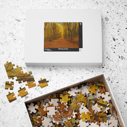 Autumn Forest Path Puzzle 520 Piece | Fall Trees Jigsaw - TRV