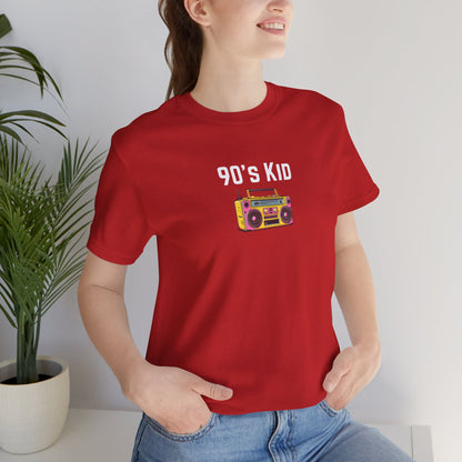 Retro Boombox Tee — 90s Kid Graphic T-Shirt