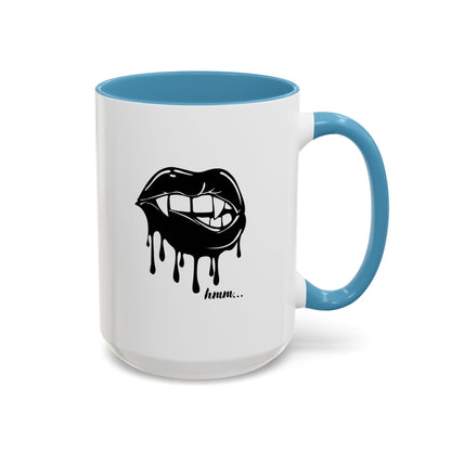 Vampire Lip Accent Coffee Mug - 11oz & 15oz - Unique Halloween Gift
