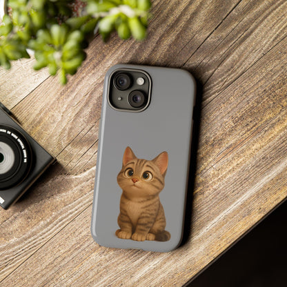 Cute Cat Phone Case, Kawaii Pet Accessory, Gift for Cat Lovers, Animal Phone Cover for Kids, Unique Kitty Design, Birthdays, Holidays - TRV