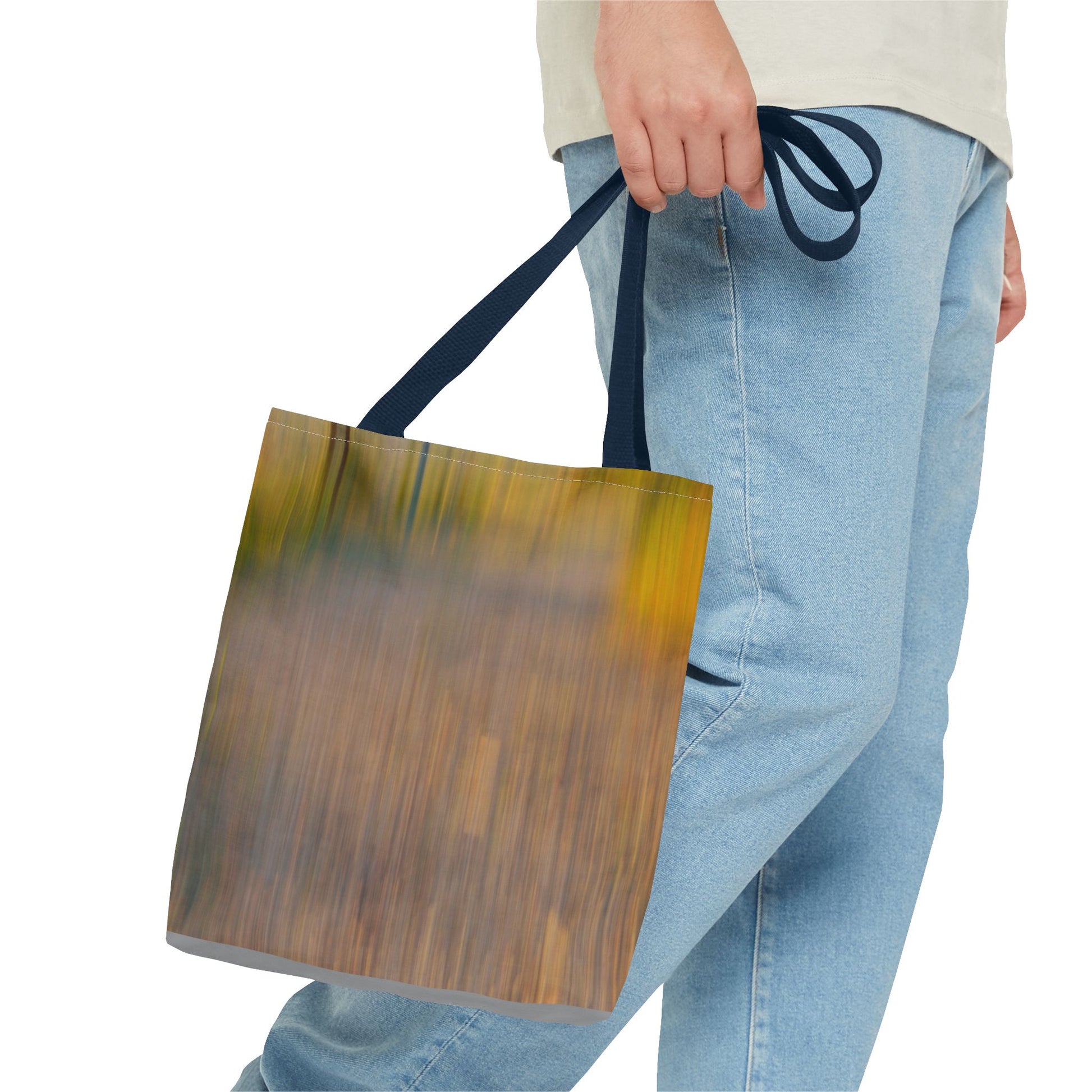 Abstract Art Tote Bag - Stylish and Eco-Friendly Diagonal Stripes for Everyday Use - TRV