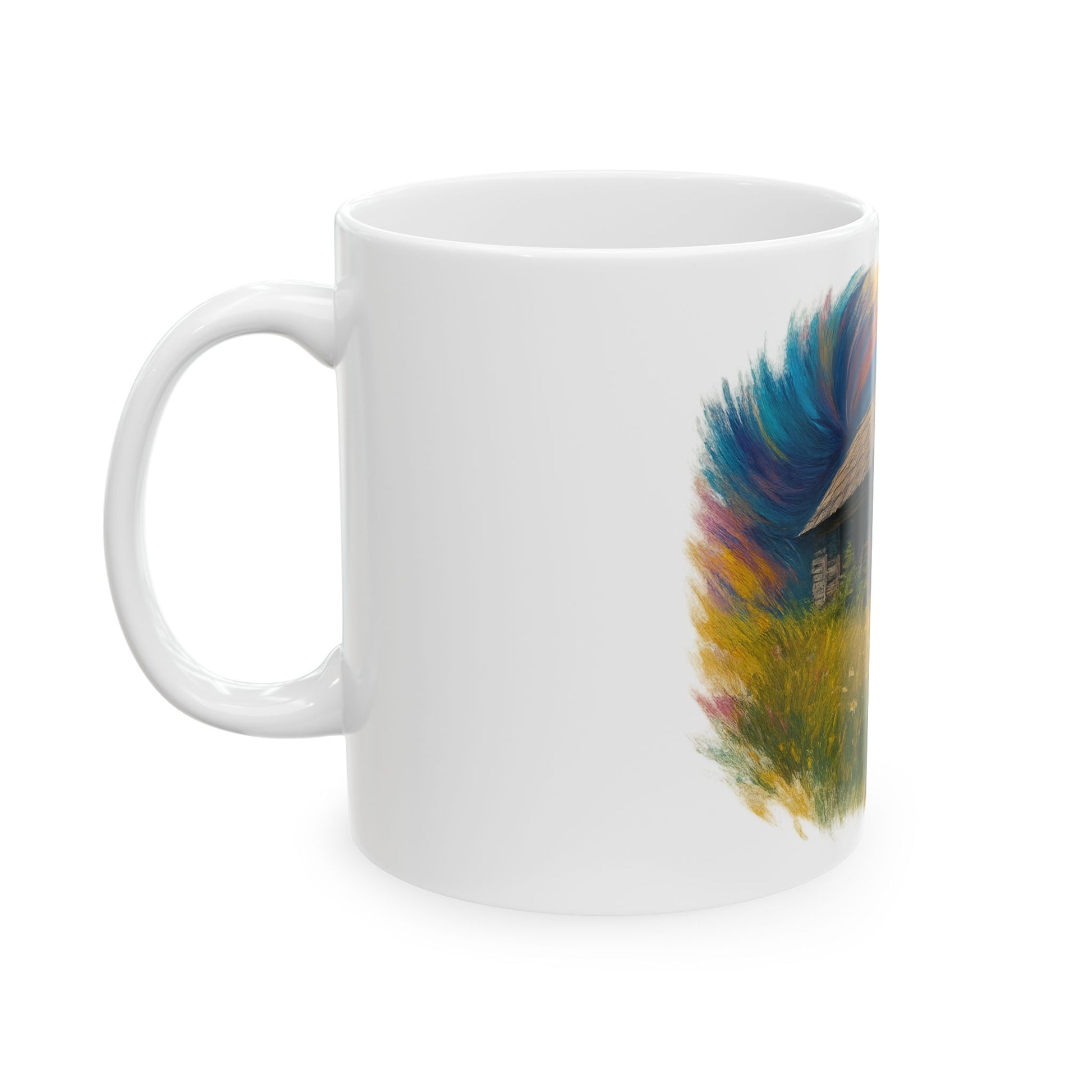 Vibrant Landscape Ceramic Mug for Nature Lovers - Perfect for Coffee, Tea, Gifts, Home Decor, 11oz & 15oz - TRV