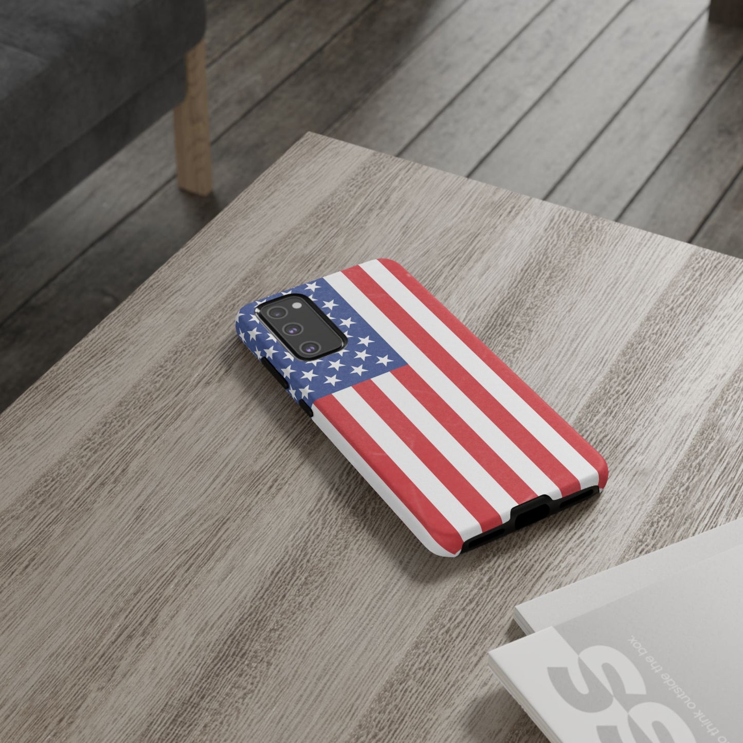 American Flag Phone Case - Patriotic Cell Cover, Tough Cases, USA Pride, Independence Day Gift, Veteran's Day, Phone Protection - TRV