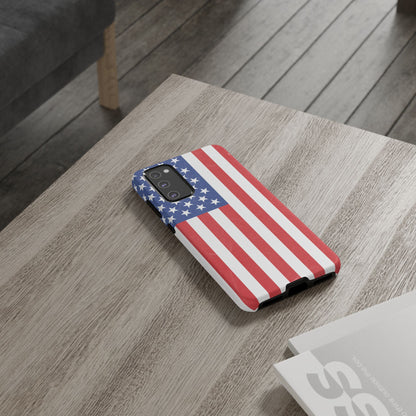 American Flag Phone Case - Patriotic Cell Cover, Tough Cases, USA Pride, Independence Day Gift, Veteran's Day, Phone Protection - TRV