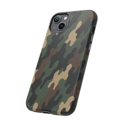 Camouflage Phone Case, Tough Cases, Military Style, Unique Phone Accessories, Gift for Him, Durable Phone Cover - TRV