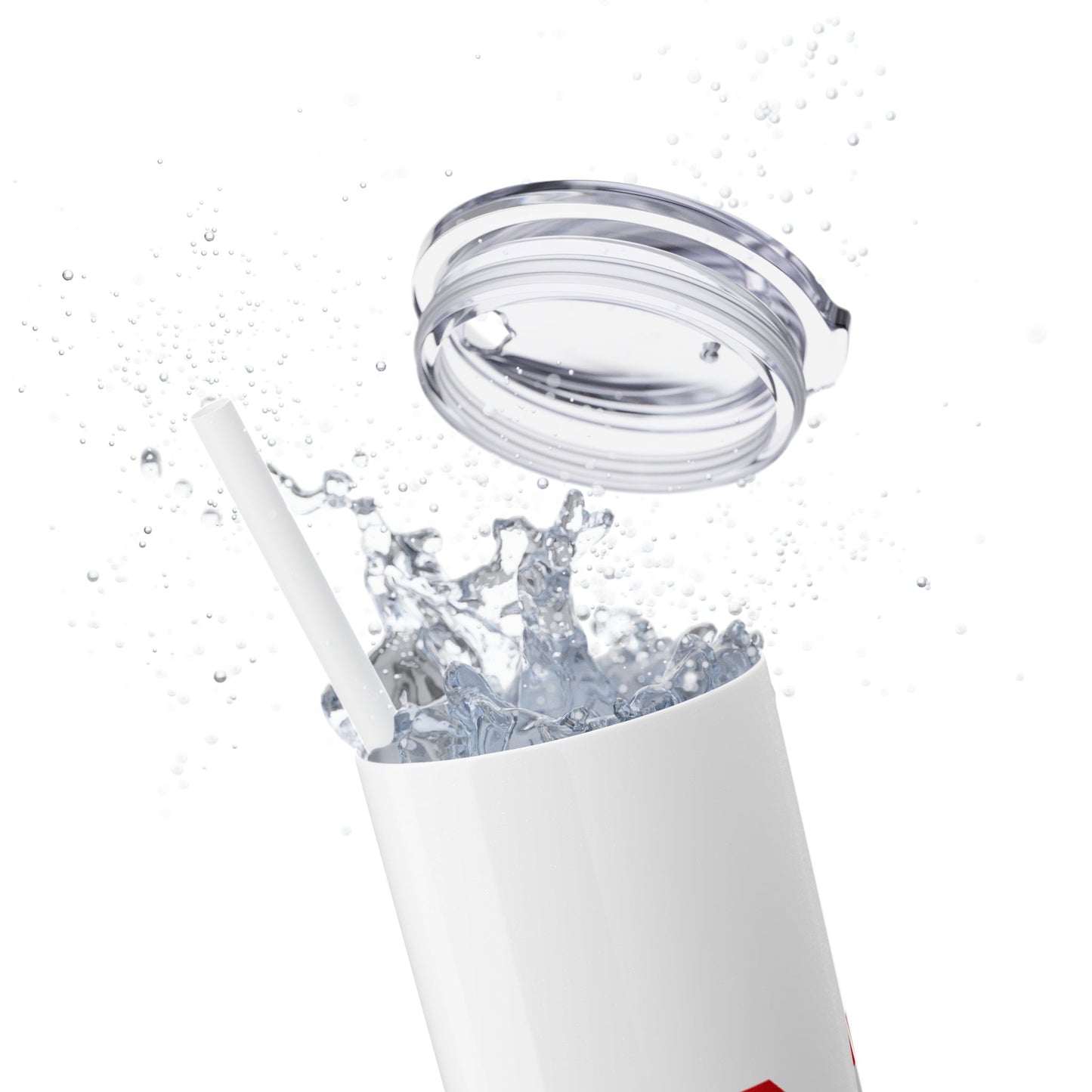 Skinny Tumbler — USA Flag 20oz Straw Tumbler (Patriotic Travel Cup)