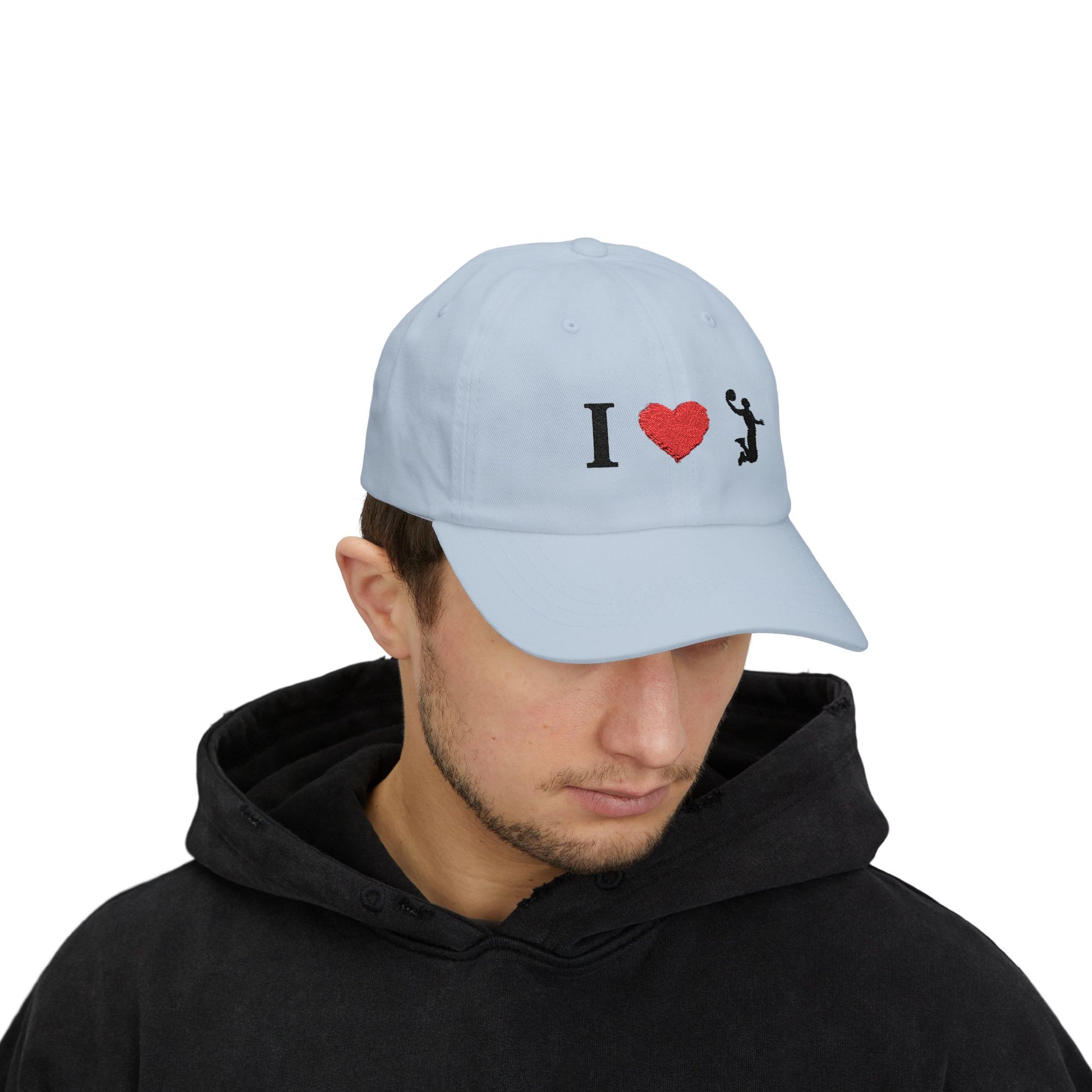 I Love Basketball Dad Cap, Casual Hat for Dads, Gift for Father's Day, Sports Lover Cap, Family Outing Accessory, Everyday Wear - TRV