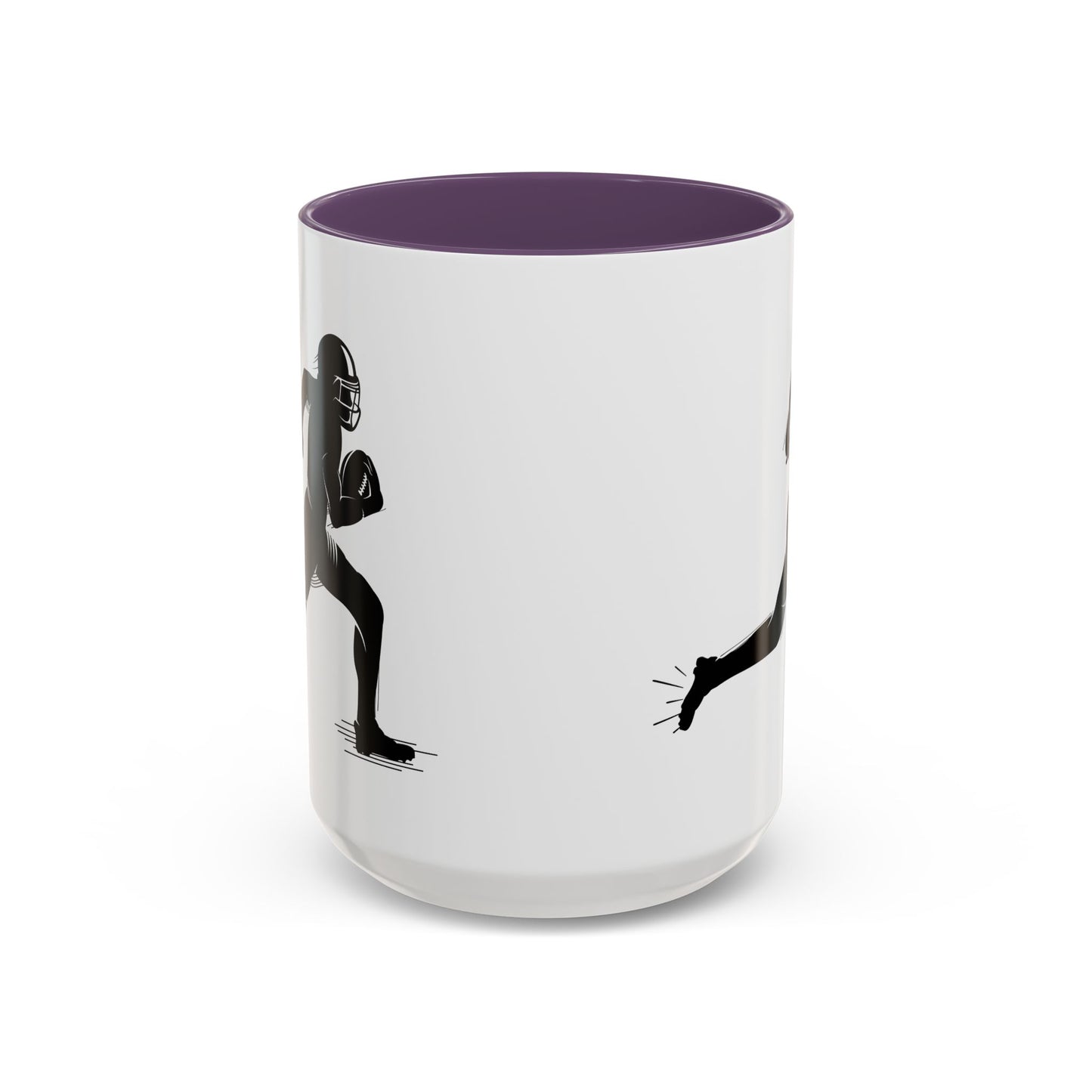 Football Player Themed Accent Coffee Mug, Sports Fan Gift, Unique Mug for Athletes, Coffee Lover, Game Day Essential - TRV