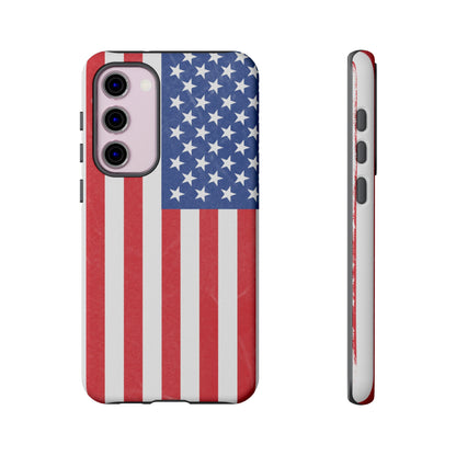 Patriotic Phone Case - Tough Cases for Veterans, USA Lovers, Independence Day, Memorial Day, Flag Design - TRV