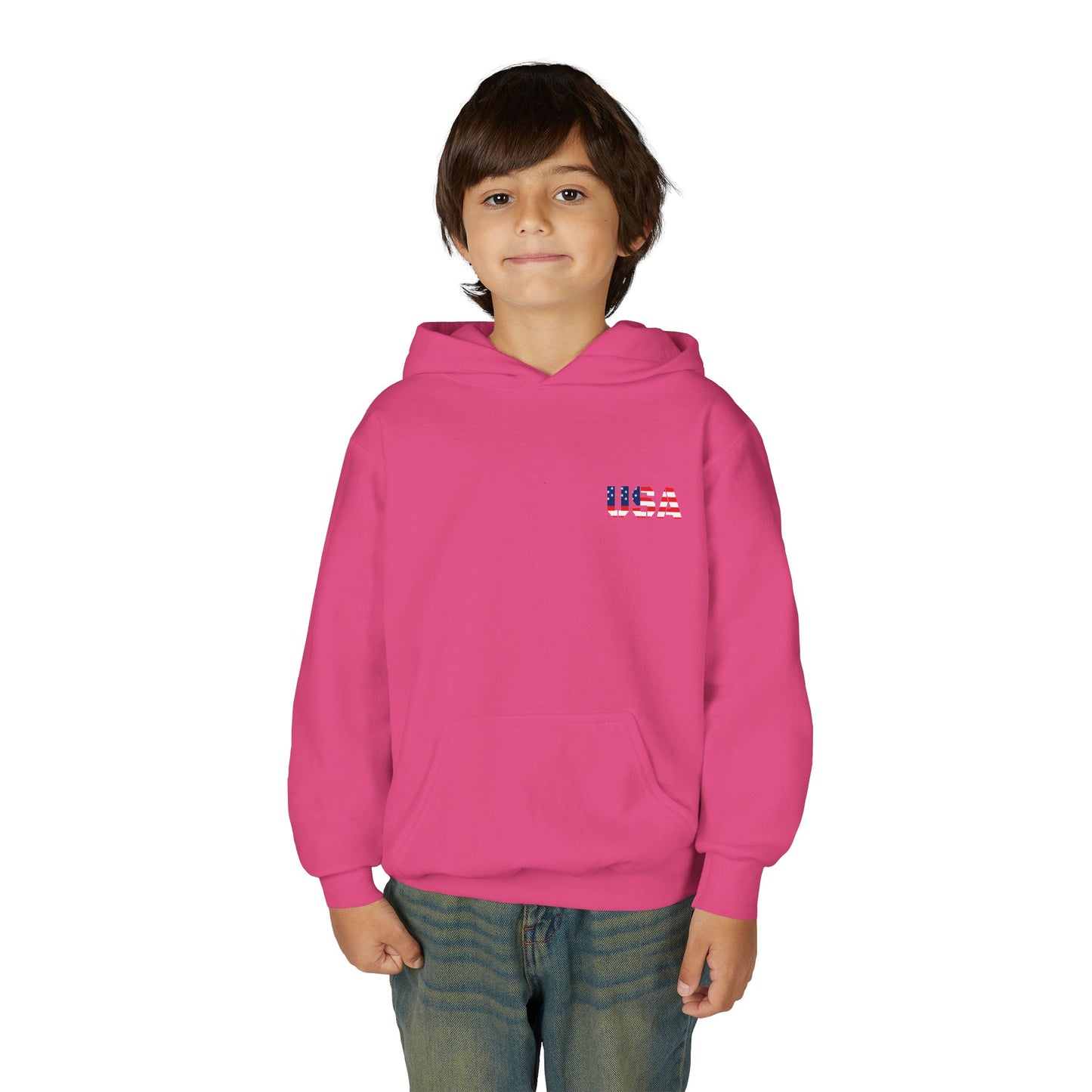 USA Flag Youth Hoodie, Youth Sweatshirt, Cool Hoodie for Kids, American Pride Apparel, Comfortable Boys and Girls Sweatshirt