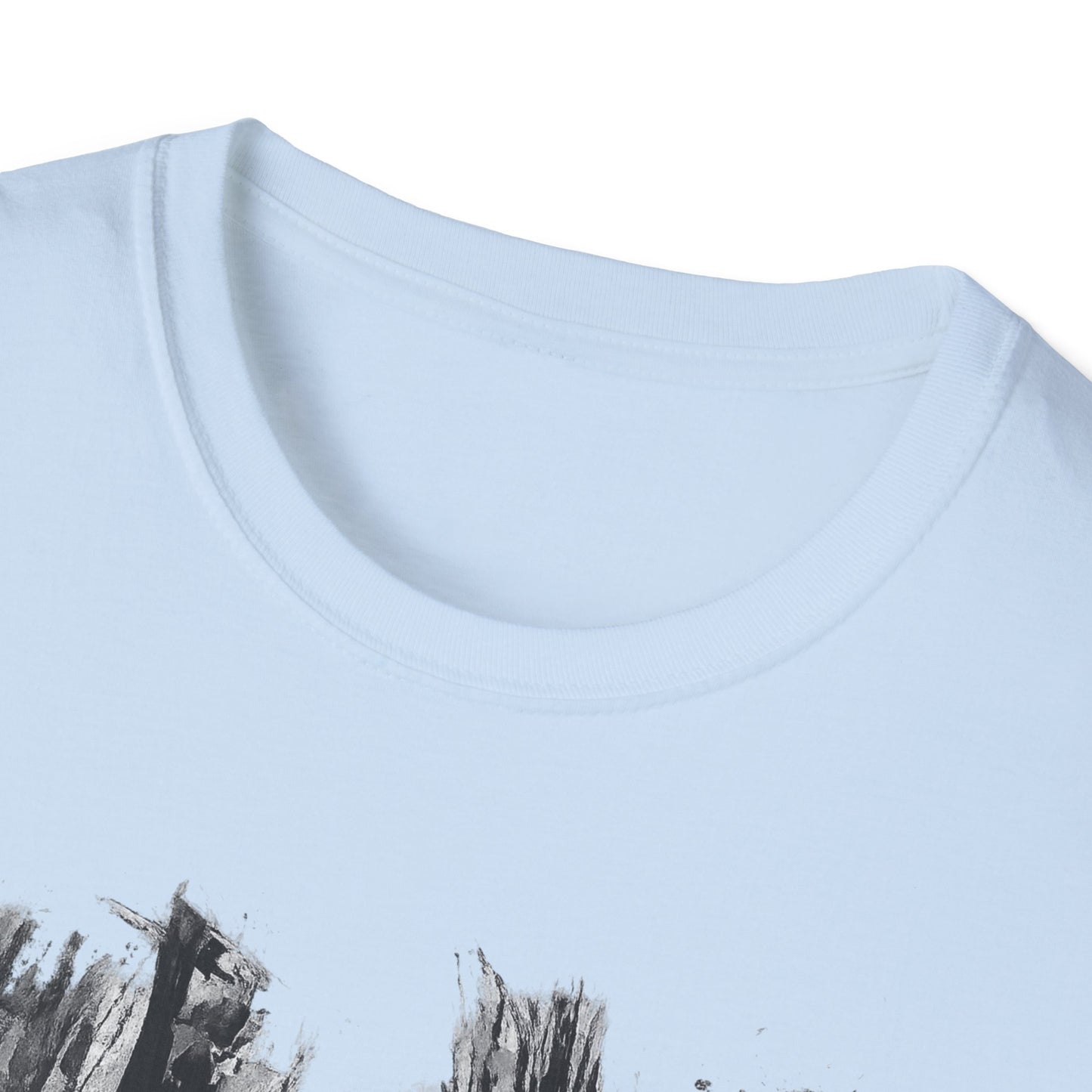 Minimalist Nature-Inspired Unisex Softstyle T-Shirt, Casual Wear, Everyday Style, Gift for Nature Lovers, Eco-Friendly Fashion