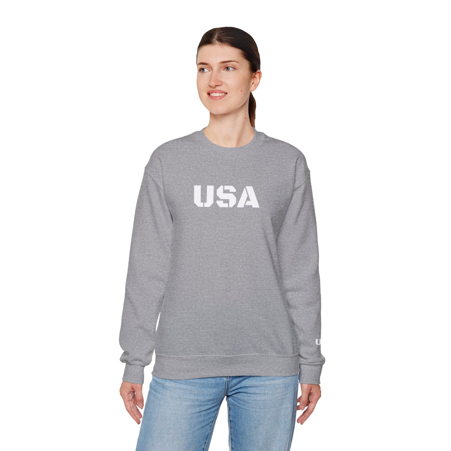 Cozy USA Unisex Crewneck Sweatshirt | Perfect Layering Piece for Every Season | Great Gift for Him/Her | Trendy Style for Casual Outings
