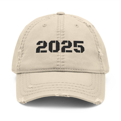 Distressed Dad Hat 2025, Casual Cap for Dads, Embroidered Baseball Hat, Vintage Style Headwear, Gift for Father's Day - TRV