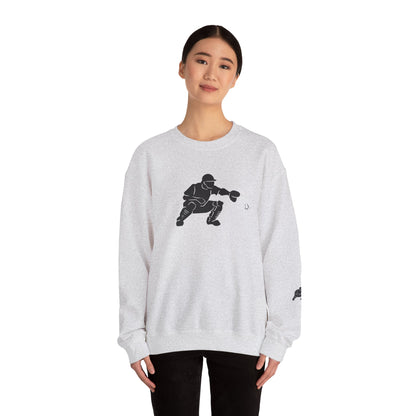 Baseball Catcher Crewneck Sweatshirt | Unisex Sports Apparel | Perfect for Game Days, Gifts, and Casual Wear | Baseball Lover's Gift - TRV