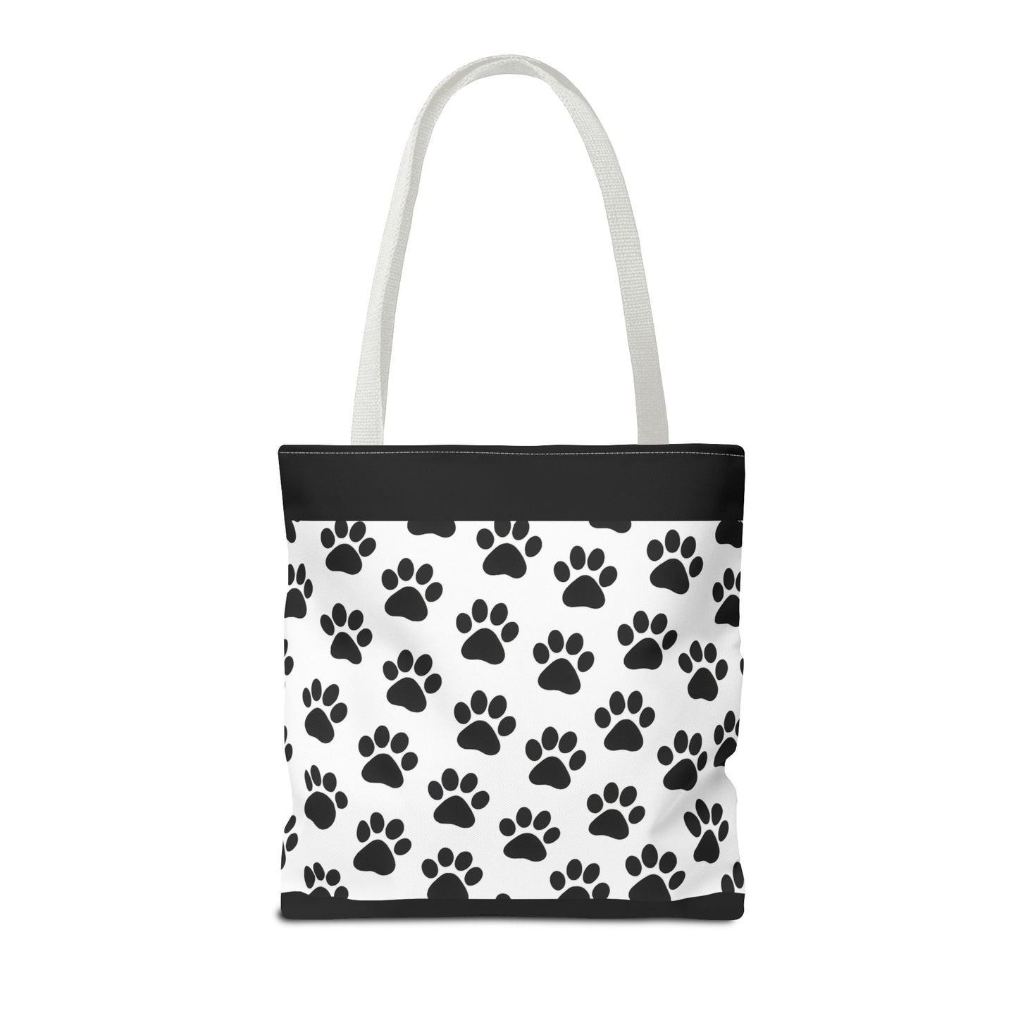 Paw Print Tote Bag, Dog Lover Gift, Shopping Tote, Eco-Friendly Bag, Pet Accessory, Animal Print Carryall - TRV