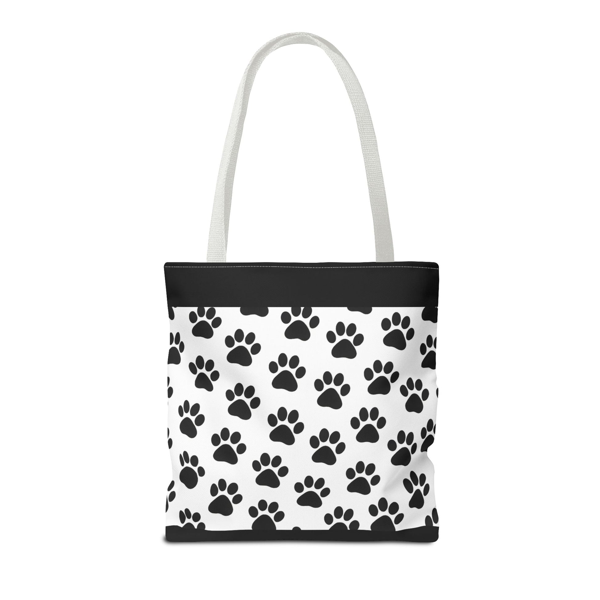 Paw Print Tote Bag, Dog Lover Gift, Shopping Tote, Eco-Friendly Bag, Pet Accessory, Animal Print Carryall - TRV