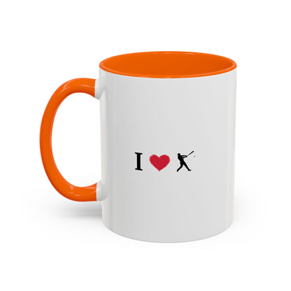 Baseball Love Accent Coffee Mug – Perfect Gift for Sports Fans, Home or Office Use, Great for Birthdays, Anniversaries, and Holidays - TRV