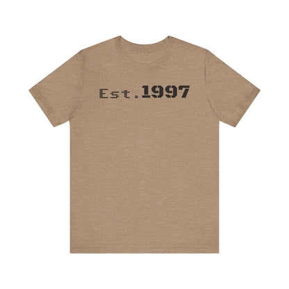 Vintage Est. 1997 Unisex Tee, Gift for Birthdays, Celebrations, Casual Wear, Retro Fashion, Cool Graphic T-Shirt - TRV