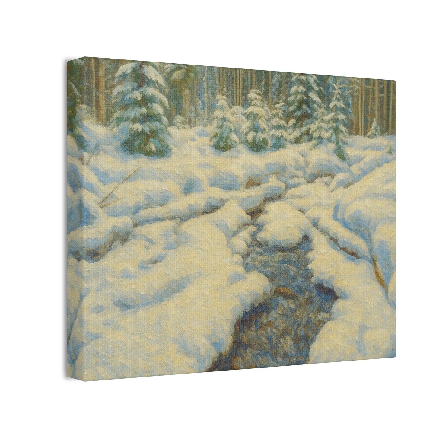 Winter Wonderland Canvas Art, Cozy Home Decor, Winter Landscape Wall Art, Nature Print, Holiday Gift Idea