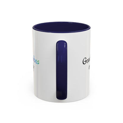 Good Vibes Only Accent Coffee Mug - Positive Energy 11 & 15oz Cup for Happiness, Inspirational Gift, Morning Motivation, Ceramic Tea Cup,