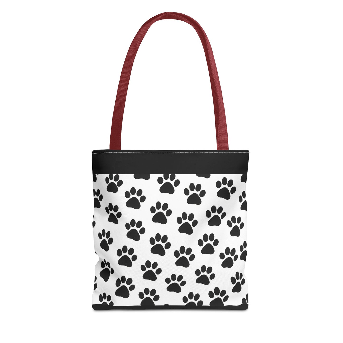 Paw Print Tote Bag, Dog Lover Gift, Shopping Tote, Eco-Friendly Bag, Pet Accessory, Animal Print Carryall - TRV