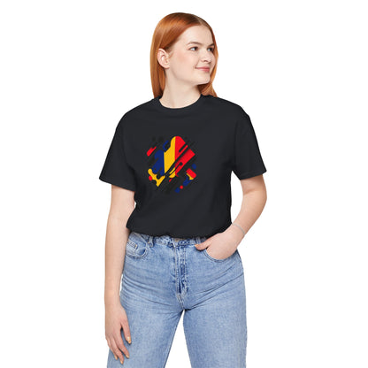 Artistic Heart Unisex Jersey Tee - Vibrant Graphic Tee, Casual Wear, Gift for Art Lovers, Birthday Surprise, Everyday Comfort - TRV