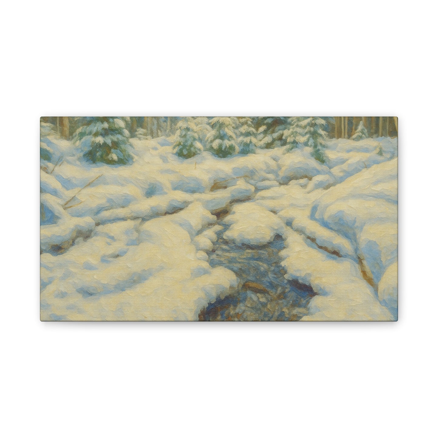 Winter Wonderland Canvas Art, Cozy Home Decor, Winter Landscape Wall Art, Nature Print, Holiday Gift Idea