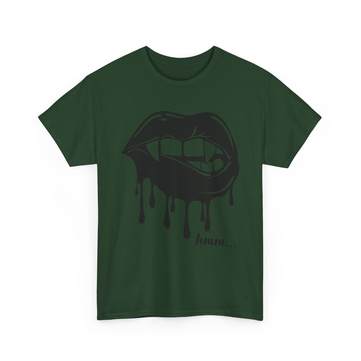 Edgy Graphic Tee - Dripping Lips Design - Unisex Heavy Cotton Tee