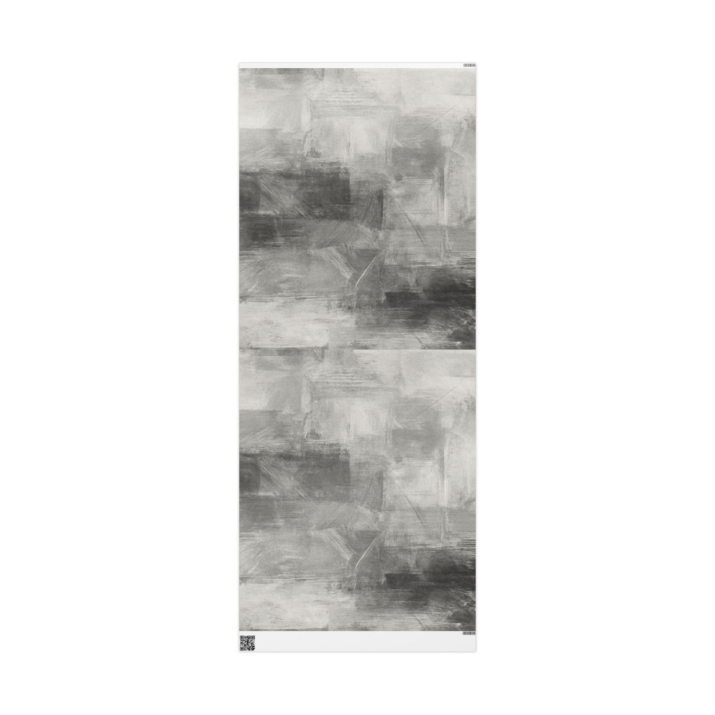 Gray Marble Wrapping Paper Roll — Neutral Watercolor Gift Wrap for Weddings, Birthdays & Minimalist Packaging