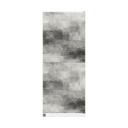 Gray Marble Wrapping Paper Roll — Neutral Watercolor Gift Wrap for Weddings, Birthdays & Minimalist Packaging