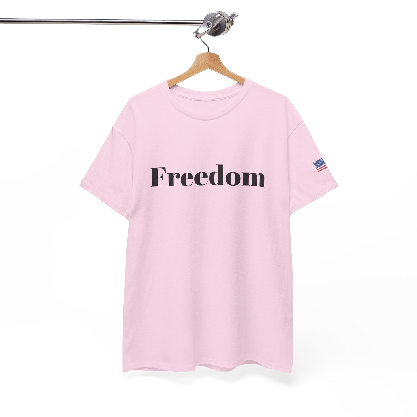 Freedom script tee | T-Shirt, American flag sleeve - TRV