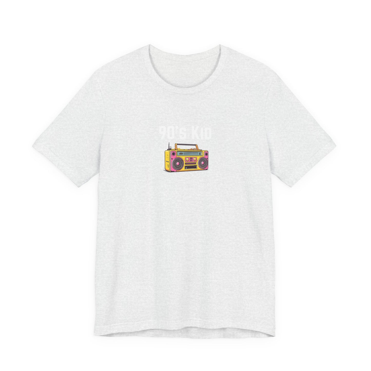 Retro Boombox Tee — 90s Kid Graphic T-Shirt