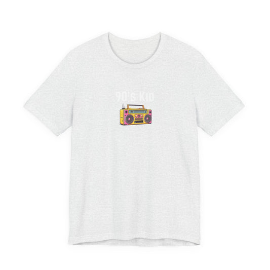 Retro Boombox Tee — 90s Kid Graphic T-Shirt