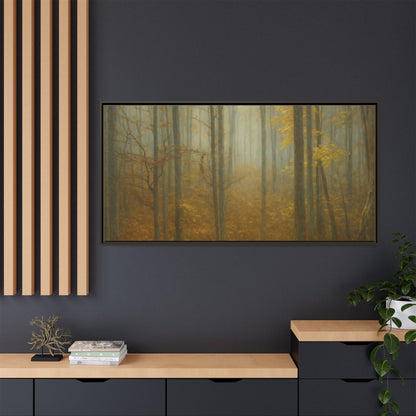 Framed Matte Canvas Art | Serenity in the Forest | Nature Wall Decor, Home Gallery, Cozy Living Room, Gift for Nature Lovers - TRV