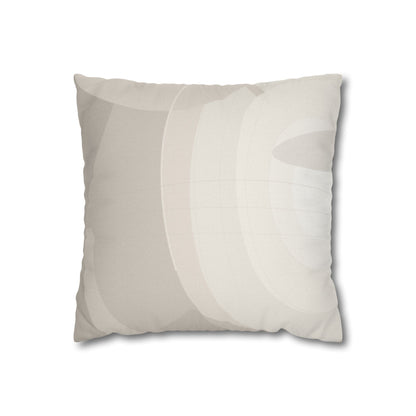 Neutral Abstract Swirl Pillowcase | Square Pillowcase, Spun Polyester