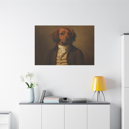 Regal Dog Portrait Matte Canvas - TRV
