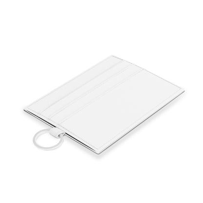 Abstract Brushstroke Saffiano Leather Minimalist Cardholder