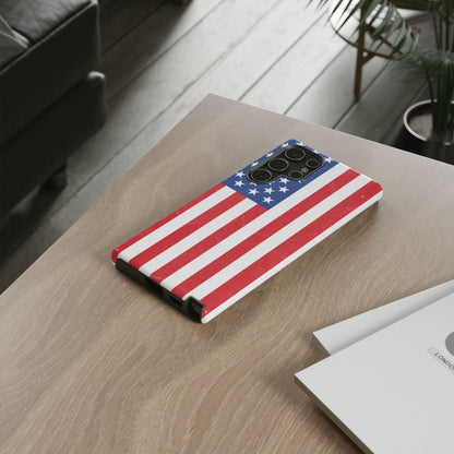 American Flag Phone Case - Patriotic Cell Cover, Tough Cases, USA Pride, Independence Day Gift, Veteran's Day, Phone Protection - TRV