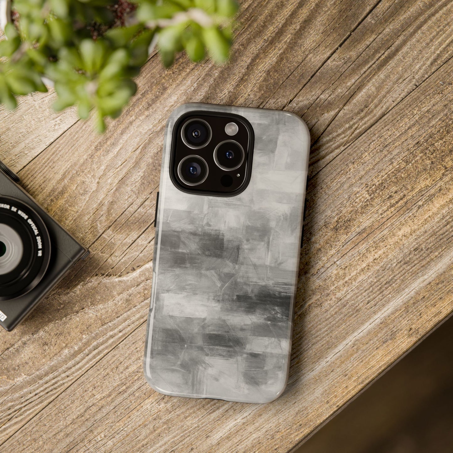 Stylish Phone Case for Tough Protection, Marble Grey Design, Customizable Gift for Her, Unisex Mobile Accessory, Birthday Present, [...] - TRV