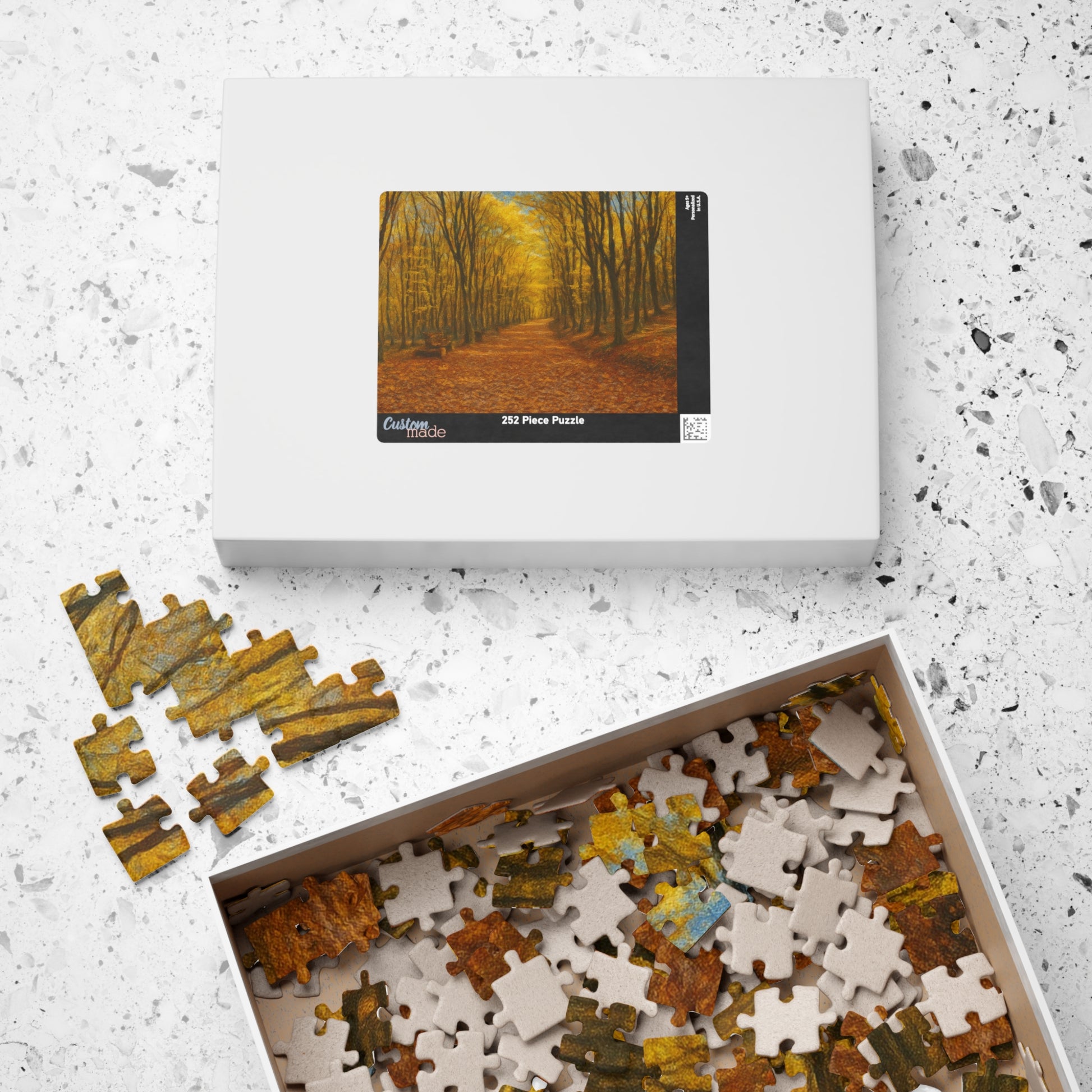 Autumn Forest Path Puzzle 520 Piece | Fall Trees Jigsaw - TRV