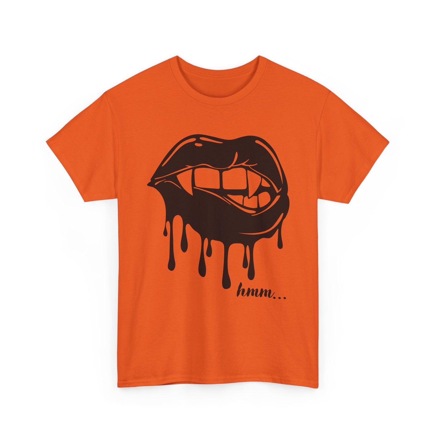Edgy Graphic Tee - Dripping Lips Design - Unisex Heavy Cotton Tee