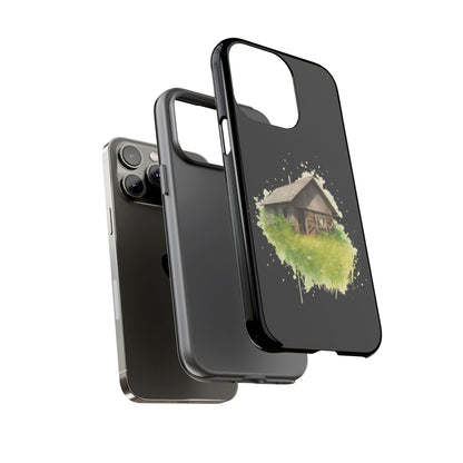Rustic Farmhouse Phone Case, Cute Cottage Design, Tough Cases for Nature Lovers, Eco-Friendly Gift, Customizable Tech Accessories - TRV
