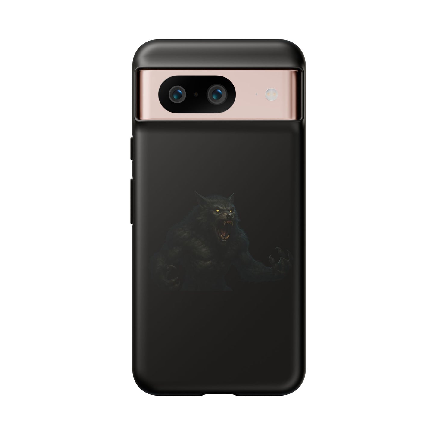 Werewolf Phone Case, Tough Cases, Black Panther Design, Gift for Animal Lovers, Phone Accessories, Fierce Phone Protection - TRV