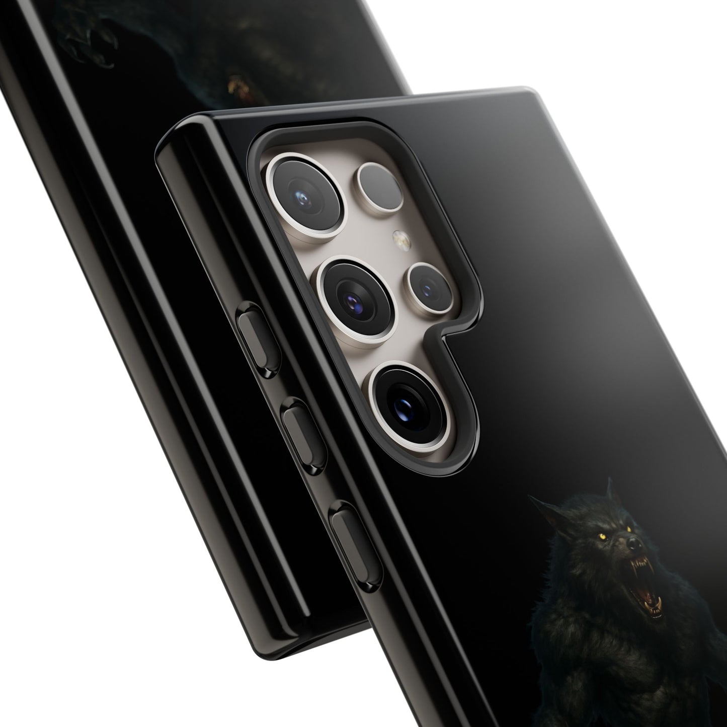 Werewolf Phone Case, Tough Cases, Black Panther Design, Gift for Animal Lovers, Phone Accessories, Fierce Phone Protection - TRV
