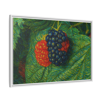 Van Gogh Style Blackberry Canvas Art, Framed Wall Decor, Botanical Print, Summer Home Decor, Gift for Garden Lovers - TRV