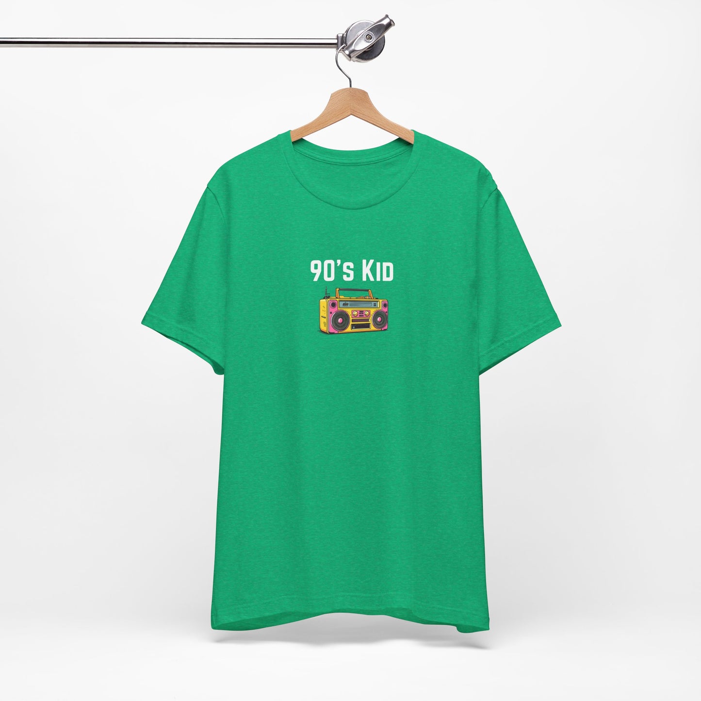 Retro Boombox Tee — 90s Kid Graphic T-Shirt