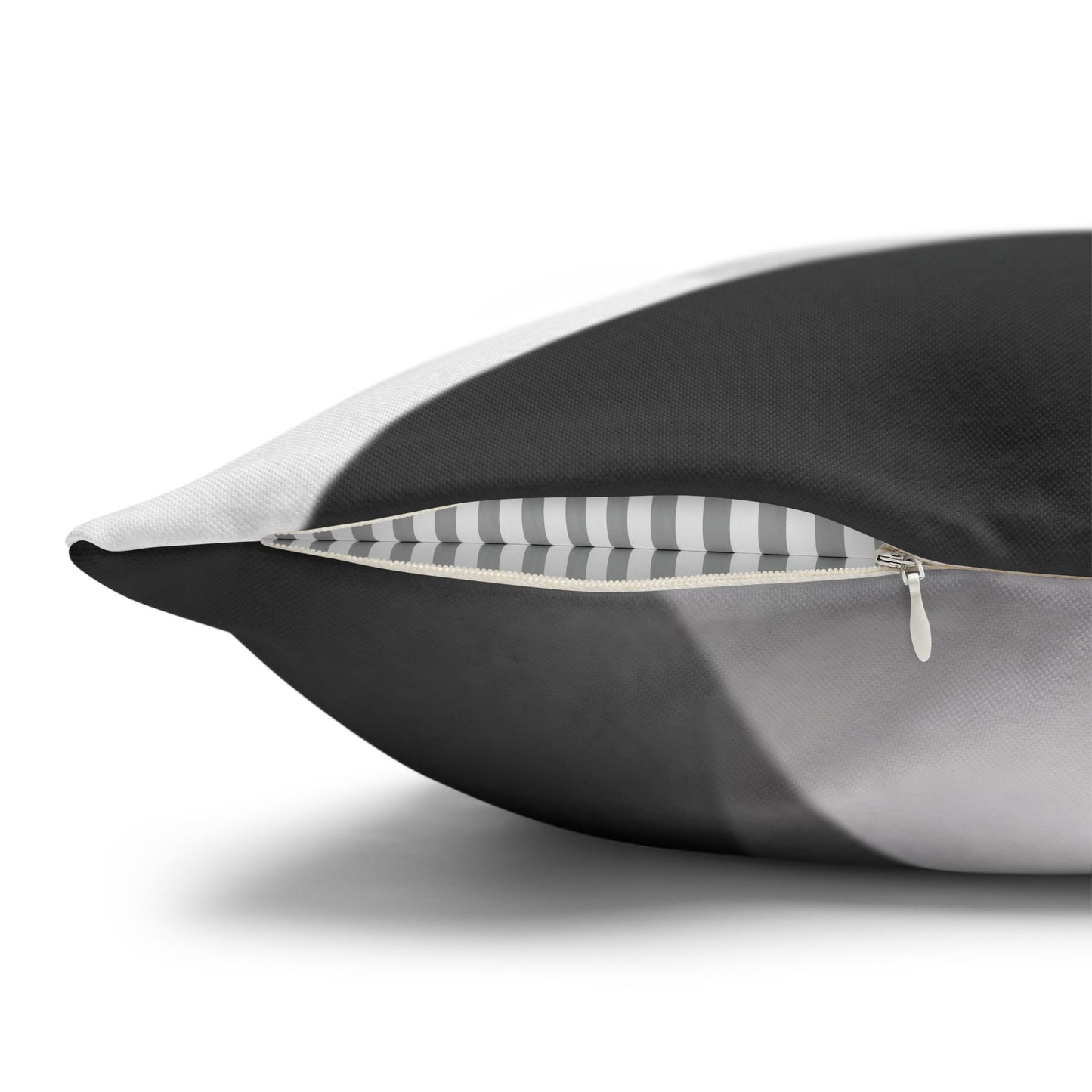 Abstract Black White Wave Pillowcase | Square Pillow