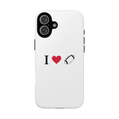 Football Love Phone Case - Tough Cases, Unique Sports Lover Gift, Personalized Cellphone Cover, Birthday Present, Sports Equipment - TRV
